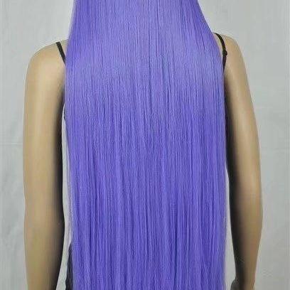 Purple Cosplay Long Women Wigs Synthetic Wig..