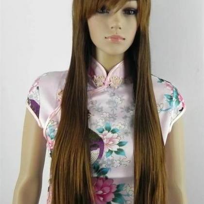 Brown Long Women Wigs Synthetic Wig Gz#012005..