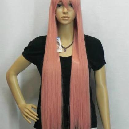 Pink Long Women Wigs Synthetic Wig Gz#0120061..