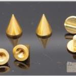 100pcs 10mx7mm Gold Copper Cone Bullet Rivet..