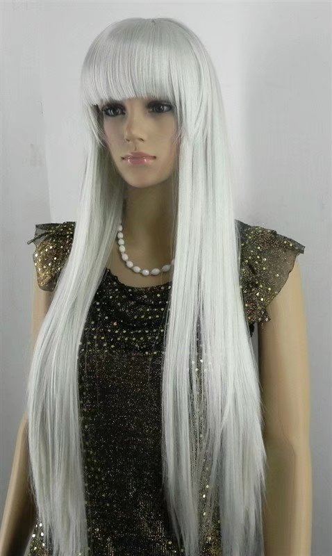 White Long Women Wigs Synthetic Wig Gz#00010 Abc Fashioin Girls Clothing Abc