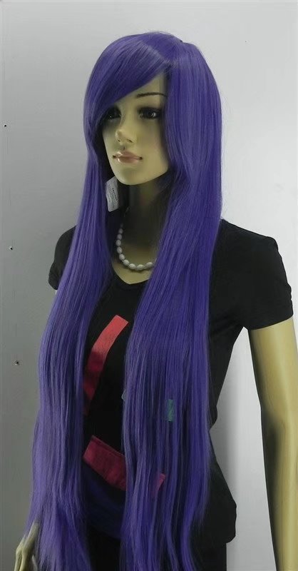 Purple Long Women Wigs Synthetic Wig Gz#015 Ashioin Girls Clothing Abc