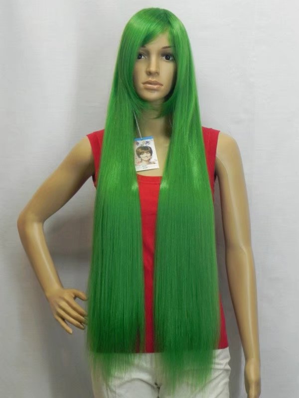 Green Long Women Wigs Synthetic Wig Gz#012061 Fashioin Girls Clothing Abc